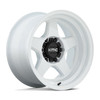 Set 4 KMC KM728 Lobo 17x9 5x5 Gloss White Wheels 17" -38mm Rims