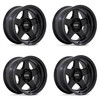 Set 4 KMC KM728 Lobo 17x8.5 6x5.5 Matte Black Wheels 17" 18mm Rims