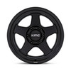 Set 4 KMC KM728 Lobo 17x8.5 6x5.5 Matte Black Wheels 17" 18mm Rims