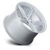 Set 4 20" Foose F174 CF8 20x10 5x120 Gloss Silver Wheels 22mm Rims