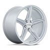 Set 4 20" Foose F174 CF8 20x11 5x4.5 Gloss Silver Wheels 50mm Rims