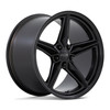 Set 4 19" Foose F175 CF8 19x11 5x120 Matte Black Wheels 43mm Rims