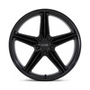Set 4 19" Foose F175 CF8 19x11 5x120 Matte Black Wheels 43mm Rims