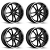 Set 4 Asanti Black ABL-23 Sigma 20x9 5x112 Gloss Black Chrome Wheels 20" 25mm