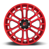 22" Fuel D719 Heater 22x10 6x5.5 -13mm Candy Red Machined Wheel Lifted Rim
