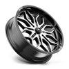 MSA Offroad Wheels M47 Sniper 24x7 4x137 Gloss Black Machined Wheel 24" 10mm Rim