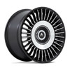 Asanti Black ABL-40 Tiara 20x9 5x115 5x120 Satin Black Machined Wheel 20" 15mm