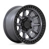 Set 4 Black Rhino Calico 17x8.5 5x4.5 Matte Gunmetal Matte Black Wheels 17" 34mm