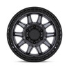 Set 4 Black Rhino Calico 17x8.5 5x4.5 Matte Gunmetal Matte Black Wheels 17" 34mm