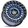 Black Rhino Sentinel 17x8.5 8x180 Cobalt Blue W/ Black Ring Wheel 17" 0mm Rim