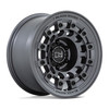 Black Rhino Fuji 17x8 6x5.5 Matte Gunmetal Wheel 17" 20mm For Nissan Truck Rim