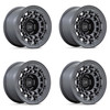Set 4 Black Rhino Fuji 17x8 5x4.5 Matte Gunmetal Wheels 17" 38mm Rims