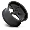 Set 4 TSW Launch 20x8.5 5x120 Matte Black With Gloss Black Lip Wheels 20" 35mm