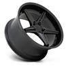 TSW Launch 20x10 5x4.5 Matte Black With Gloss Black Lip Wheel 20" 25mm Rim