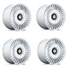 Set 4 Asanti Black ABL-40 Tiara 22x9 5x4.25 5x4.5 Chrome Wheels 22" 38mm Rims