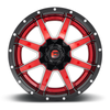 Fuel 2PC D250 Maverick 22x12 8x6.5 Gloss Red Wheel 22" -44mm Rim