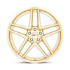 Cray Panthera 21x12 5x120 Gloss Gold Mirror Face Wheel 21" 52mm For Corvette Rim