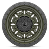 Black Rhino Abrams 17x8.5 6x5.5 Olive Drab Green Wheel 17" -18mm For Ford Toyota