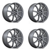 Set 4 Status Mammoth 22x9.5 5x112 Matte Anthracite Wheels 22" 20mm Rims