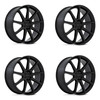 Set 4 Status Mammoth 24x10 6x135 Gloss Black Wheels 24" 30mm Rims