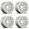 Set 4 KMC KM234 Grenade Desert Beadlock 20x9 5x5 Machined Wheels 20" -12mm Rims