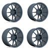 Set 4 TSW Imatra 18x9.5 5x100 Satin Dark Blue Wheels 18" 38mm Rims