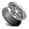 22" Foose 1PC F172 Merlot 22x10.5 5x4.75 Anthracite Machined Wheel 6mm Rim