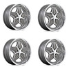 Set 4 22" Foose F172 Merlot 22x10.5 5x4.75 Anthracite Machined Wheels 6mm Rims