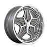 Set 4 22" Foose F172 Merlot 22x10.5 5x4.75 Anthracite Machined Wheels 6mm Rims