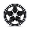 22" Foose 1PC F171 Merlot 22x9 5x4.75 Gloss Black Machined Wheel 15mm Rim