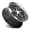 Set 4 22" Foose F171 Merlot 22x10.5 5x4.75 Gloss Black Machined Wheels 6mm Rims