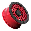 14x7 4x137 Red Black Ring Wheel Black Rhino Powersports Parker Utv Beadlock 51mm