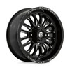 Set 4 Fuel UTV D821 Arc Utv 20x7 4x137 Gloss Black Milled Wheels 20" 13mm Rims