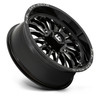 Set 4 24" Fuel UTV D821 Arc UTV 24x7 4x156 Gloss Black Milled Wheels 13mm Rims