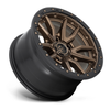 Fuel 1PC D681 Rebel 20x10 5x5.0 Matte Bronze Black Bead Ring Wheel 20" -18mm Rim
