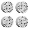 Set 4 Black Rhino Powersports Parker Beadlock 14x7 4x110 Silver Wheels 14" Set 4 Black Rhino Powersports Parker Beadlock 14x7 4x110 Silver Wheels 14"