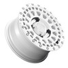 Set 4 Black Rhino Powersports Parker 15x7 4x110 Silver Mirror Wheels 15" 51mm