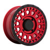 Set 4 Black Rhino Powersports Parker Utv 15x7 4x110 Red Black Wheels 15" 51mm
