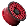 Set 4 Black Rhino Powersports Parker Utv 15x7 4x110 Red Black Wheels 15" 51mm