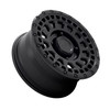 Black Rhino Powersports Parker Utv 15x7 4x137 Matte Black Wheel 15" 51mm Rim