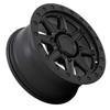 Black Rhino Powersports Webb Utv 15x7 4x137 Matte Black Wheel 15" 51mm Rim