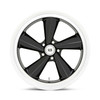 Set 4 US Mag U136 TS 22x10.5 5x5 Gloss Black Diamond Cut Lip Wheels 22" 0mm Rims