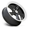 Set 4 US Mag U136 TS 22x10.5 5x5 Gloss Black Diamond Cut Lip Wheels 22" 0mm Rims