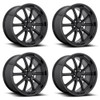Set 4 US Mag U123 Rambler 22x11 5x5 Gloss Black Matte Black Wheels 22" 18mm Set 4 US Mag U123 Rambler 22x11 5x5 Gloss Black Matte Black Wheels 22" 18mm