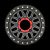 Set 4 KMC Powersports Ks235 Grenade Beadlock 14x7 4x137 Black Wheels 14" 10mm
