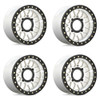 Set 4 KMC Powersports Ks235 Grenade Beadlock 15x6 4x110 Machined Wheels 15" 38mm