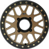Set 4 KMC Powersports Ks235 Grenade Beadlock 15x6 4x156 Bronze Wheels 15" 38mm