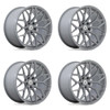 Set 4 Asanti Black ABL39 Mogul 20x11 5x115 2-Tone Battleship Gray Rims 20" 22mm