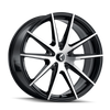 17" Kraze Turismo 17x8 Black Machined 5x4.25 Wheel 38mm Performance Rim