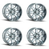 Set 4 20" Ion 141 20x9 Chrome 6x135 6x5.5 Wheels 0mm Rims